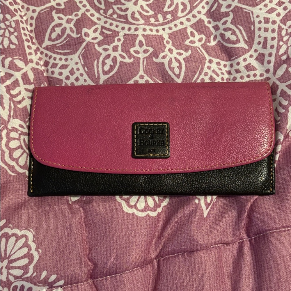Dooney & Bourke Pink and Black Women's Wallet